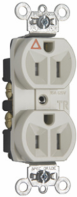 Tamper-Resistant Heavy Duty Spec Grade Receptacle 15A 125V Light Almond 1.187 Inch Width