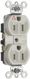 Tamper-Resistant Heavy Duty Spec Grade Receptacle 15A 125V Light Almond 1.187 Inch Width