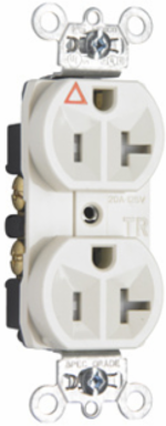 20A 125V Heavy Duty Tamper-Resistant Duplex Receptacle, Light Almond, 2.625 Inch Height