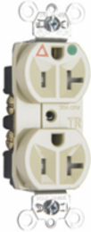 Tamper-Resistant Hospital Grade Receptacle 20A 125V Ivory 1-3/16 Inch Width