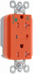 Tamper-Resistant Surge Protective Duplex Receptacle, 20Amp 125Volt, Orange
