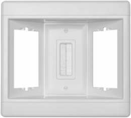 Three Gang Recessed TV Box with Low-Voltage Pull-Through Brushes