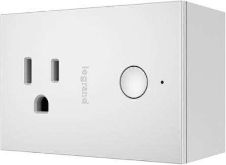 Smart Plug-In Switch, 120V, Polycarbonate, Wireless Compatible, White