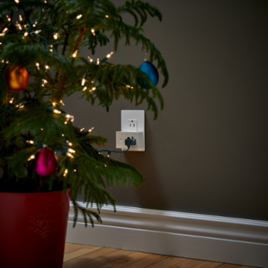 Smart Plug-In Switch, 120V, Polycarbonate, Wireless Compatible, White
