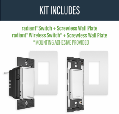 radiant® Easy 3-Way Switch Kit, White
