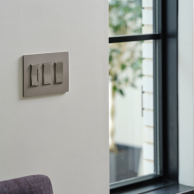 radiant® Home/Away Wireless Smart Switch with Netatmo, Nickel