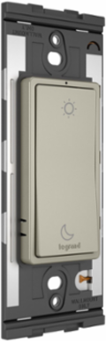 Wireless Smart Light Switch, Nickel - Battery Operated, Control Scenes