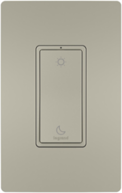 Wireless Smart Light Switch, Nickel - Battery Operated, Control Scenes