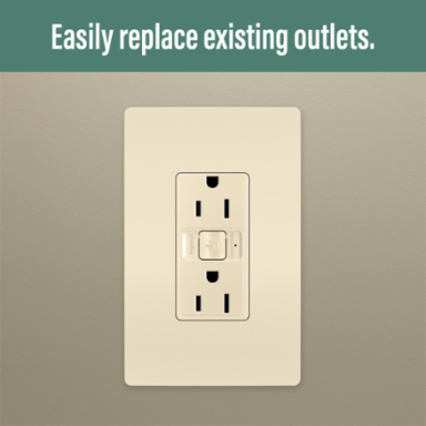 radiant® Smart 15A Outlet with Netatmo, Light Almond