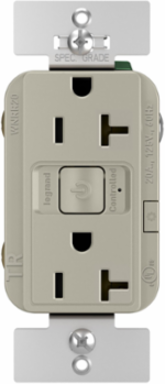 Smart 20A Outlet with Netatmo, Nickel, Matte Finish, Polycarbonate