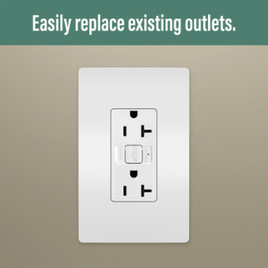 radiant® Smart 20A Outlet with Netatmo, White