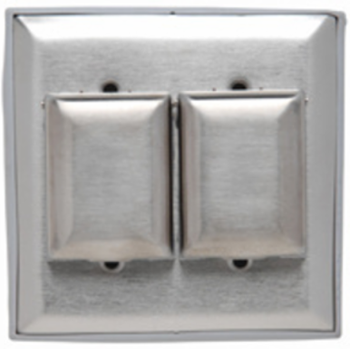 Dustproof Stainless Steel Cover 4.5 Inch x 4.56 Inch, UL Listed, CSA Listed