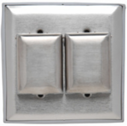 Dustproof Stainless Steel Cover 4.5 Inch x 4.56 Inch, UL Listed, CSA Listed