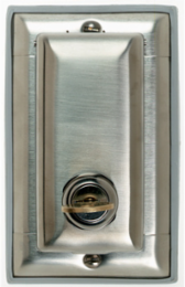Dustproof Stainless Steel Cover, 4.5 Inch Height, 2.75 Inch Width