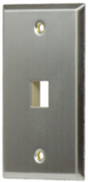 1-Gang, 1-Port Wall Plate, Stainless Steel WP3401-SS