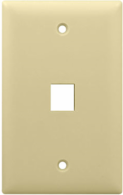 1-Gang, 1-Port Wall Plate, Light Almond WP3401-LA