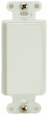 DECORATOR BLANK OUTLET STRAP WHITE