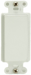 DECORATOR BLANK OUTLET STRAP WHITE