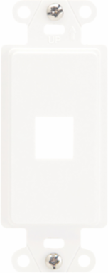 10PK DEC STRAP 1PORT, WHITE, CONTRACTOR PACK