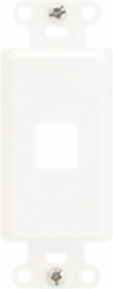 10PK DEC STRAP 1PORT, WHITE, CONTRACTOR PACK