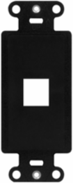 DECORATOR 1PORT OUTLET STRAP BLACK