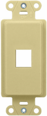 1-Port Decorator Outlet Strap, Ivory WP3411-IV