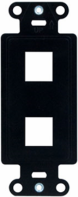 2-Port Decorator Outlet Strap, Black WP3412-BK