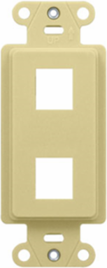 2-Port Decorator Outlet Strap, Ivory WP3412-IV