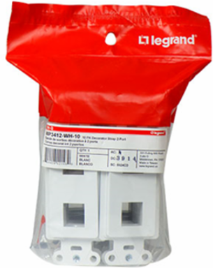 2-Port Decorator Outlet Strap, White WP3412-WH