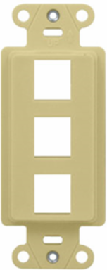 3-Port Decorator Outlet Strap, Ivory WP3413-IV