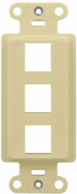 3-Port Decorator Outlet Strap, Light Almond WP3413-LA