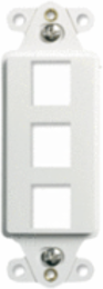 3-Port Decorator Outlet Strap, White WP3413-WH