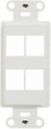 4-Port Decorator Outlet Strap, White WP3414-WH