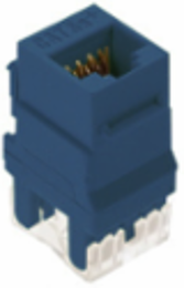 CAT 5E RJ45 T568A/B KEYSTONE CONNECTOR, BLUE