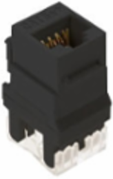 CAT 5E RJ45 T568A/B KEYSTONE CONNECTOR, BLACK