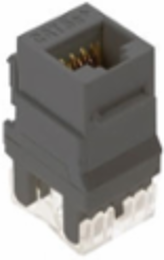 CAT 5E RJ45 T568A/B KEYSTONE CONNECTOR, GREY