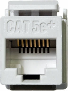 Category 5e RJ45 Keystone Connector, White