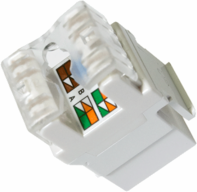 Category 5e RJ45 Keystone Connector, White