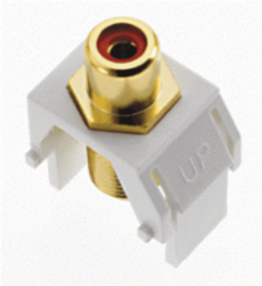 Red RCA to F-Connector, White