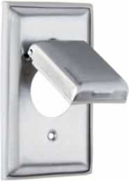 Dustproof Stainless Steel Cover, 4.5 Inch Height, 2.75 Inch Width