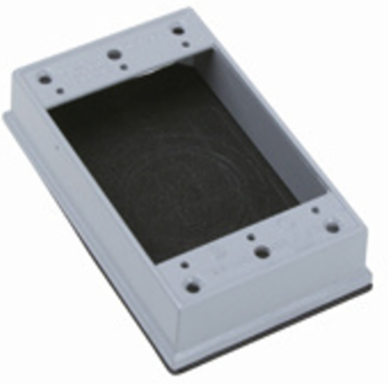 Weatherproof One Gang Extension Ring, 9.5 Cu. In., 4.5 Inch Height, Gray