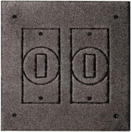 Weatherproof Multiuse 2 Gang Gasket, Black, 1/8 Inch Thick