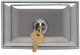 Dustproof Locking Stainless Steel Cover, 4.5 Inch Width, 2.75 Inch Height