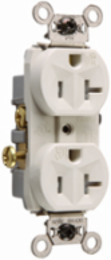 20A 125V Weather-Resistant Tamper-Resistant Duplex Receptacle, Light Almond 2.635 Inch Height