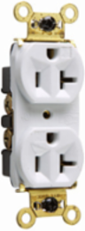 Weather-Resistant Heavy Duty Duplex Receptacle 20A 125V, White