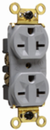 Weather-Resistant Heavy Duty Receptacle, 20A 250V, 2.635 Inch Height