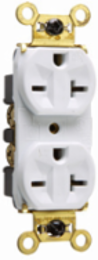 Weather-Resistant Heavy-Duty Receptacle 20A 250V, 0.78 Inch Depth