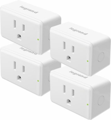 Smart 15A Plug-In Switch with Wi-Fi, Matter-Enabled (4-Pack)