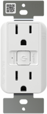 radiant® Smart 15A Receptacle with Wi-Fi, Matter-Enabled, White