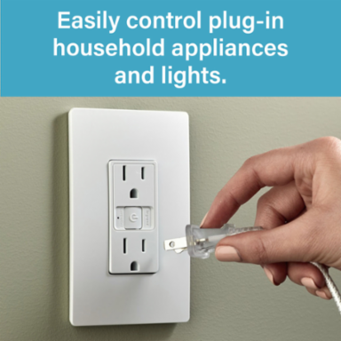 radiant® Smart 15A Receptacle with Wi-Fi, Matter-Enabled, White